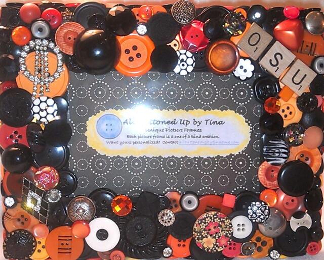Reserved ~ Custom Only Oregon State University Button Frame Personalized Gift For College Student Osu 4x6 Photo - image 1