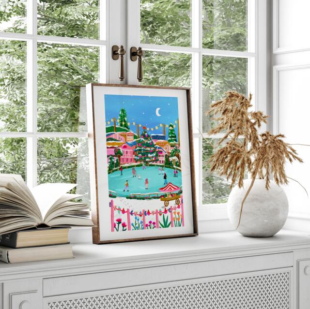 Winter Wonderland, Illustrated Christmas Print A5/A4 A3 - image 1