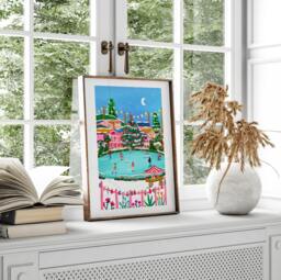 Winter Wonderland, Illustrated Christmas Print A5/A4 A3 - thumbnail 1