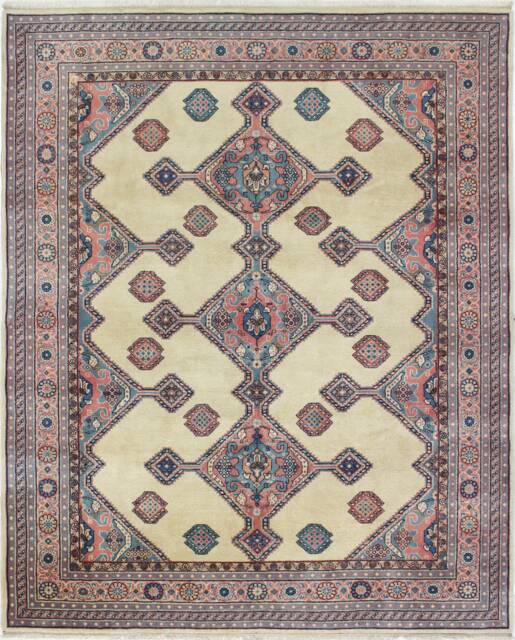 10'' X 8'1'' Handmade Hand-Knotted Oriental Rug A56243 - image 1