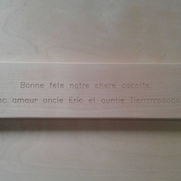 Personalized Name Puzzle, Custom Wooden Letter Gift, Newborn Free Engraving Message - thumbnail 3