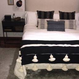 Moroccan Beauty Handwoven Blanket - Artisan Crafted, Cozy Comfort, Perfect For Home. From Morocco. - thumbnail 2