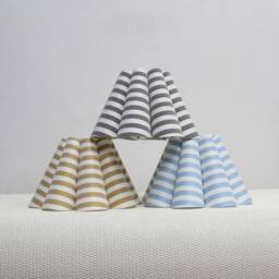Duzy Handmade Stripe Fabric & Acrylic Pleated Lampshade, Custom Made???110-240V/50-60Hz