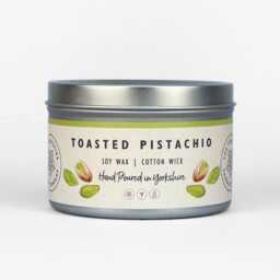 Toasted Pistachio - Scented Candle Hand Poured in Yorkshire Soy Wax Vegan - thumbnail 1