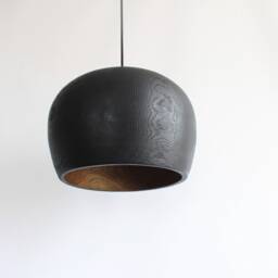 Black Pendant Light, Wooden Dining Room Light Fixture, Rustic Kitchen Island Chandelier - thumbnail 2