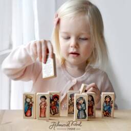 st Colette Patron Saint Block With Gift Bag // Of Expectant Mothers & Those Trying To Conceive Catholic Toys By Almondrod - thumbnail 3