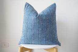 Indigo Striped Pillow Cover - thumbnail 1