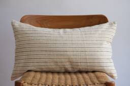 "Handmade Karen Woven Lumbar Pillow Cover Boho Farmhouse Decor - 14"" X 24" - thumbnail 1