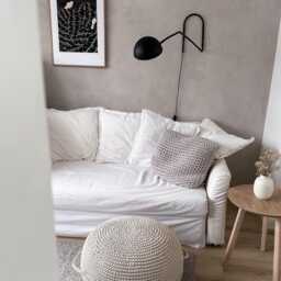 xl Crochet Pouf Ottoman Eco-Cotton Footstool With Handles - thumbnail 3