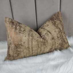 Caeser Bronze Foil Cushion Cover - Prestigious Textiles Fabric Beige Abstract Cotton Pillow Neutral Luxe Throw
