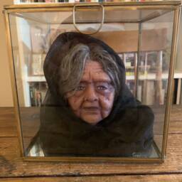 Old Woman Wax Head Figure - thumbnail 3