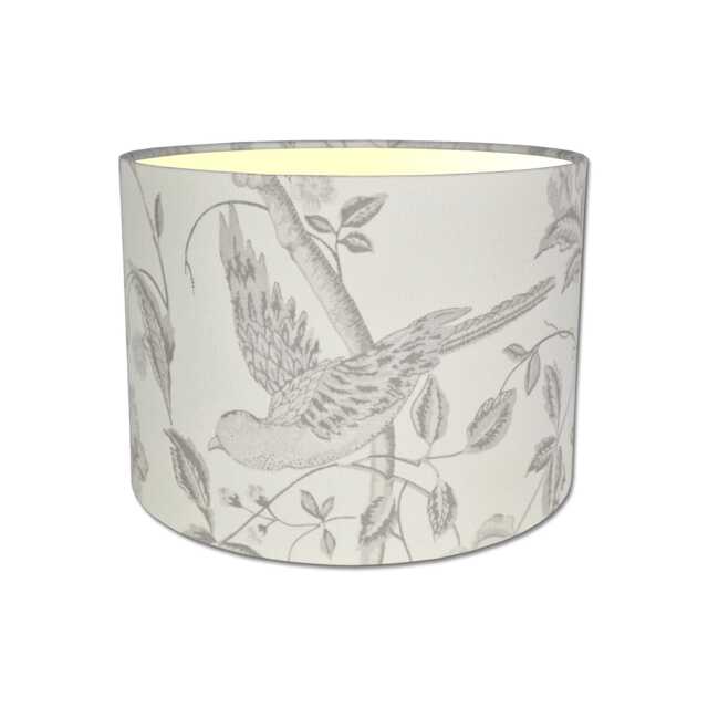 Lampshades in Laura Ashley Summer Palace Dove Grey Fabric Handmade Free Delivery - image 1