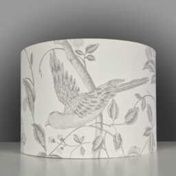Lampshades in Laura Ashley Summer Palace Dove Grey Fabric Handmade Free Delivery - thumbnail 4