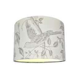 Lampshades in Laura Ashley Summer Palace Dove Grey Fabric Handmade Free Delivery - thumbnail 2