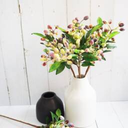 Life Like Berry, Rustic Blush Christmas Decor, Wreath Filler, Artificial Table Centerpiece, Wedding Bouquet Filler - thumbnail 4