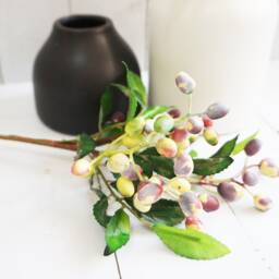 Life Like Berry, Rustic Blush Christmas Decor, Wreath Filler, Artificial Table Centerpiece, Wedding Bouquet Filler - thumbnail 2