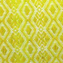Mustard Yellow Jacquard Pillow Cover Cotton Throw - thumbnail 2