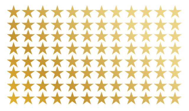 Gold Metallic Star Polka Dot Wall Decal Nursery Kids Room Peel Stick Stars Sticker Confetti Wedding Removable Reusable 150 Included - image 1