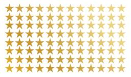 Gold Metallic Star Polka Dot Wall Decal Nursery Kids Room Peel Stick Stars Sticker Confetti Wedding Removable Reusable 150 Included