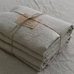 Linen Sheet Set/Linen Sheet Set Bedding Queen King 100% Set/ Shabby Chic Farmhouse - thumbnail 2