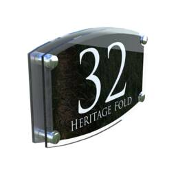 Acrylic & Aluminium House Signs Door Number - Esta4-28Wb-S-C - thumbnail 1