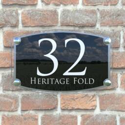 Acrylic & Aluminium House Signs Door Number - Esta4-28Wb-S-C - thumbnail 3