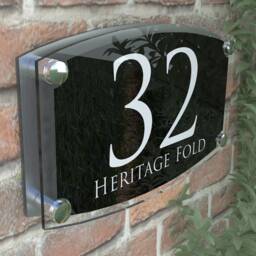 Acrylic & Aluminium House Signs Door Number - Esta4-28Wb-S-C - thumbnail 2