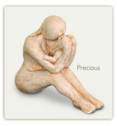 Mother & Child Art Sculpture - Special Gift For New Mom Mothers - thumbnail 1