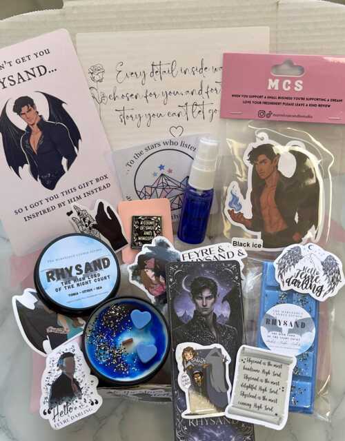 Rhysand Gift Box - Acotar Set Bookish Candle High Lord Of The Night Court Book Boyfriend Fantasy - image 1