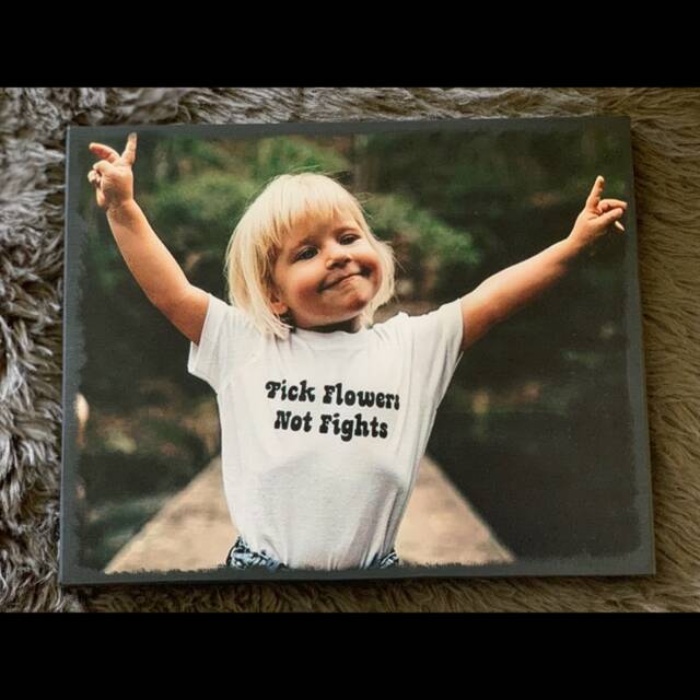 Pick Flowers, Not Fights Picture Print Canvas Wall Art 8x10 - image 1