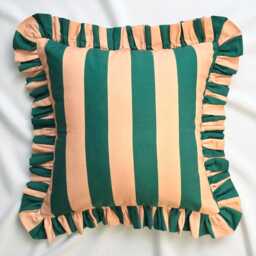 Bohemian Frill Striped Pillow Cover - Different Color Options With Edges Hello Mello Store - thumbnail 4