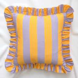 Bohemian Frill Striped Pillow Cover - Different Color Options With Edges Hello Mello Store - thumbnail 1