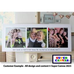 3 Photo Picture Family Holiday Couple Baby Friend Collage Display Board Wall Art Framed Canvas Print Birthday Wedding Christmas Gift - thumbnail 1