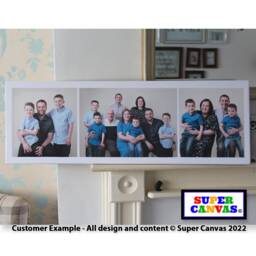 3 Photo Picture Family Holiday Couple Baby Friend Collage Display Board Wall Art Framed Canvas Print Birthday Wedding Christmas Gift - thumbnail 3