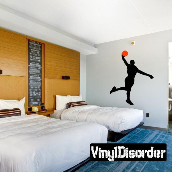 Basketball Vinyl Wall Decal Or Car Sticker - Basketball2Colorba006Et - image 1