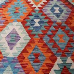 3x10 Handmade Afghan Stunning Kilim Rug, Maimana Chubi New Runner Flatweave Oriental Turkmen Hallway Rug - thumbnail 3