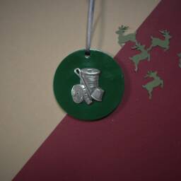 Sewing Christmas Decoration - Needle & Thread Ornament Quilting Unique Decor Dressmaker Gift - thumbnail 2