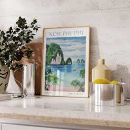 Phi Travel Print Wall Art Thailand Home Decor Gift Lovers Thai - thumbnail 2