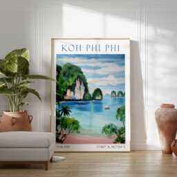 Phi Travel Print Wall Art Thailand Home Decor Gift Lovers Thai - thumbnail 3