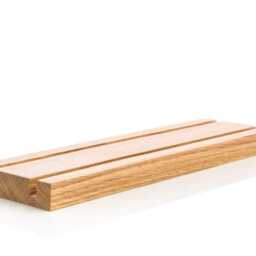 Engraved Oak Wood Business Card Holder Multiple Display, Reception Counter Stand - thumbnail 2