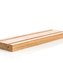 Engraved Oak Wood Business Card Holder Multiple Display, Reception Counter Stand - thumbnail 2