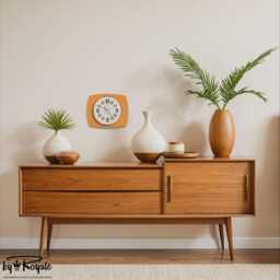 Mid Century Petal Wall Clock - 1970S Retro Style, 12 Colors - thumbnail 3