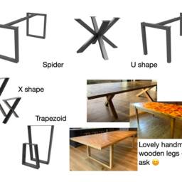 Handmade Black Dining Table - Oak Linear Design. Made To Measure Bespoke - thumbnail 4
