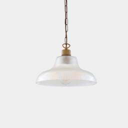 London Prismatic Railway Glass Pendant Light 12'' Ip20