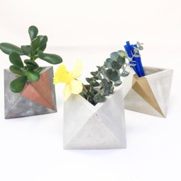 Concrete Vase, Minimalist Flower Modern Home Decor, Pot, Bridal Shower Centerpiece, Vase - thumbnail 3