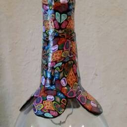 Patio Lantern - Millefiori Cosmic Pattern - thumbnail 2