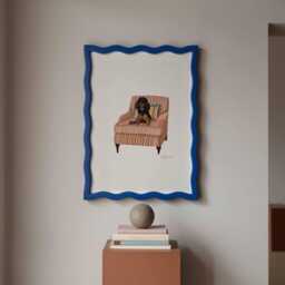 Black & Tan Cavalier King Charles Spaniel Print - Dogs On Chairs Collection 5x7/A5 A4 A3 - thumbnail 1