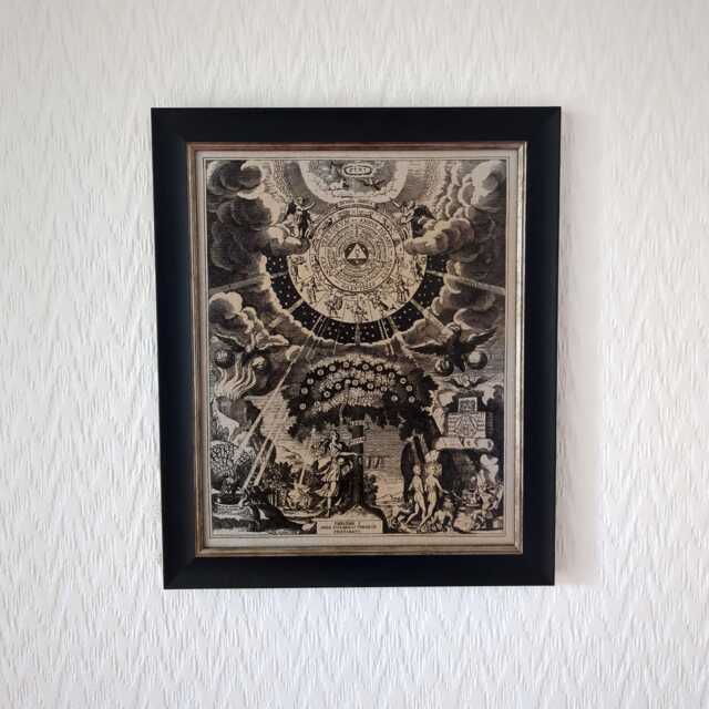"Alchemical Preparation - Wolfgang Kilian, 1652 Handmade Reproduction On Canvas Occult Alchemy Esoteric 8""x10" - image 1