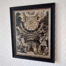 "Alchemical Preparation - Wolfgang Kilian, 1652 Handmade Reproduction On Canvas Occult Alchemy Esoteric 8""x10" - thumbnail 3