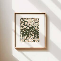 Chamomile Floral Art Print Wildflower Illustration, Archival Paper - thumbnail 2